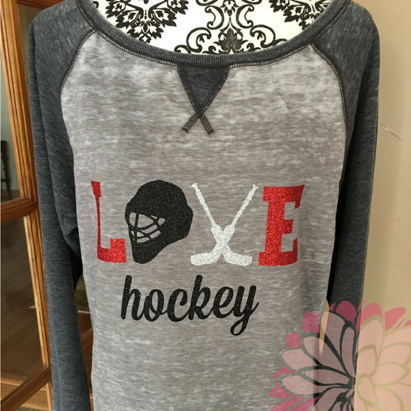 Love Hockey Zen Style Women's Crew Fleece - Goalie Design