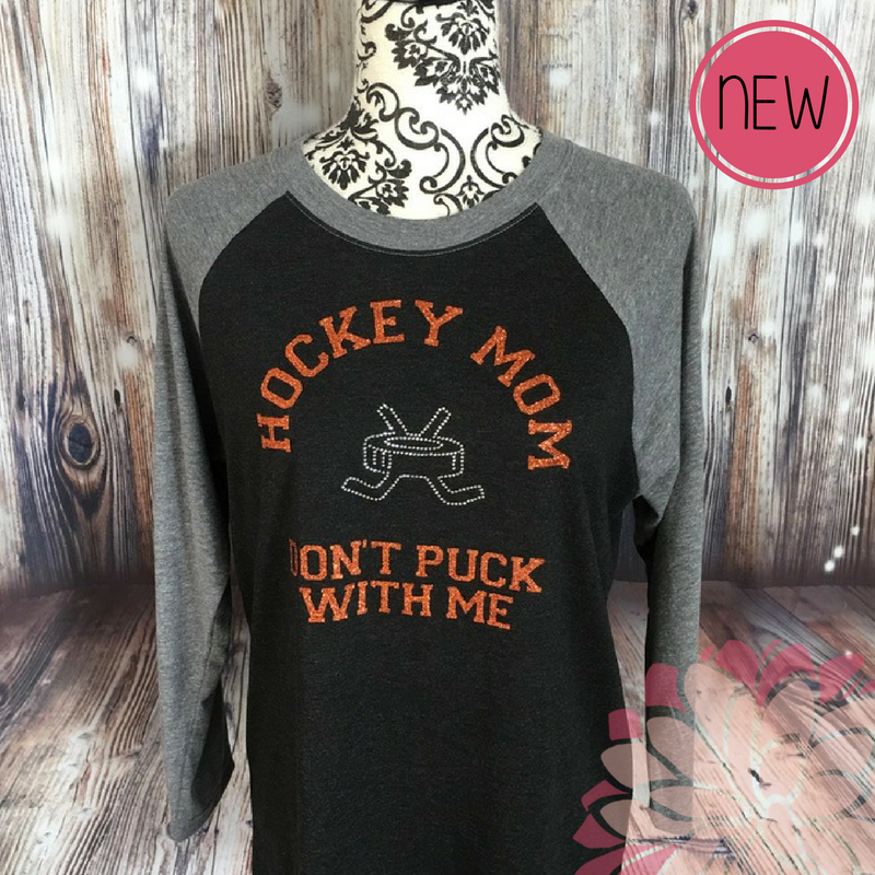 Hockey Mom "Don't Puck With Me" Raglan Style Unisex T-shirt