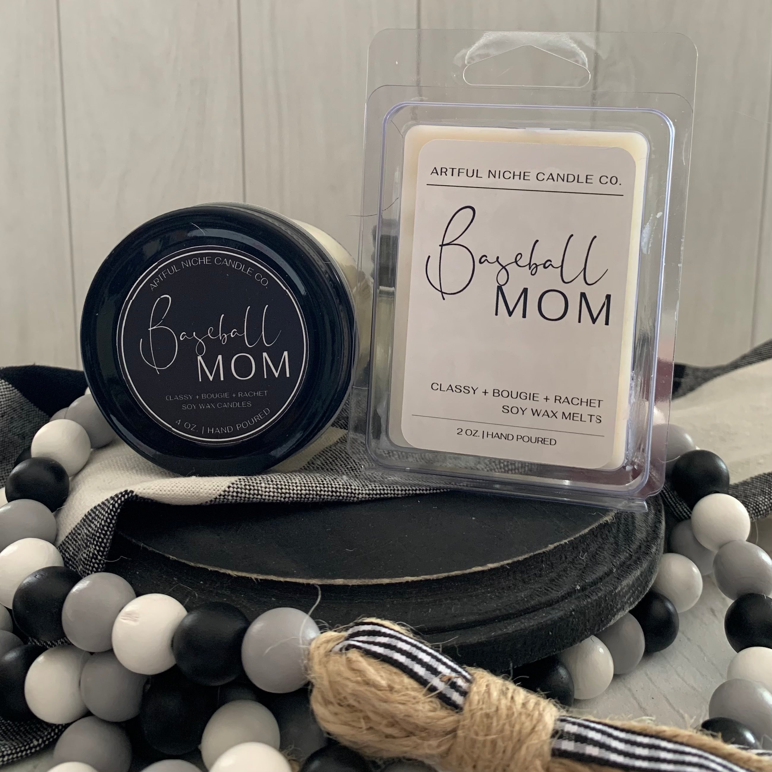 Sports Mom Themed Soy Candle Bundle: 2 - 4 oz. Candles